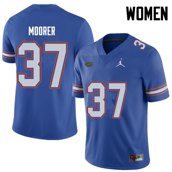 Jordan Brand Women #37 Patrick Moorer Florida Gators College Football Jersey Royal